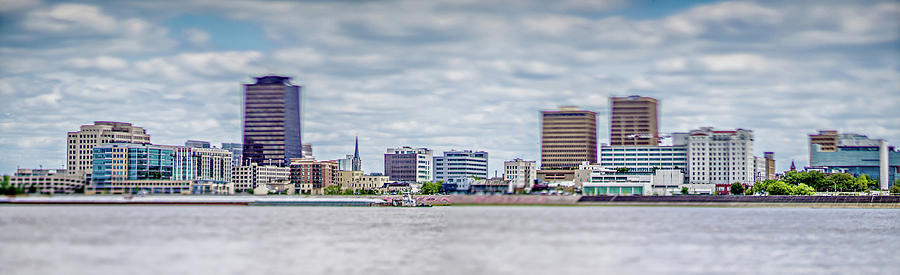 Baton Rouge Louisiana city skyline and surrounding views #3 Photograph by Alex Grichenko