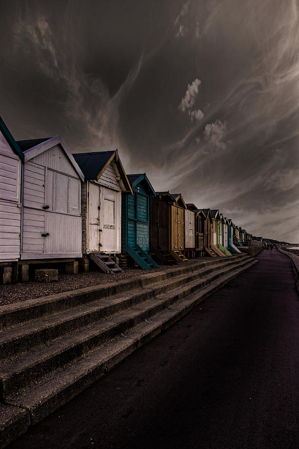 Landscape Photograph - Beach Huts #3 by Martin Newman