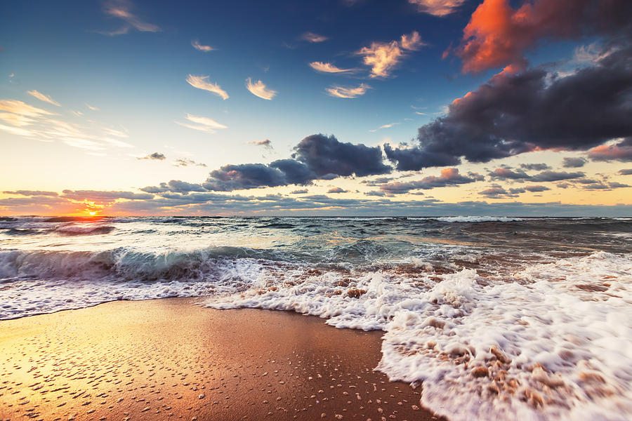 Beautiful Cloudscape Over The Sea Photograph By Valentin Valkov Fine