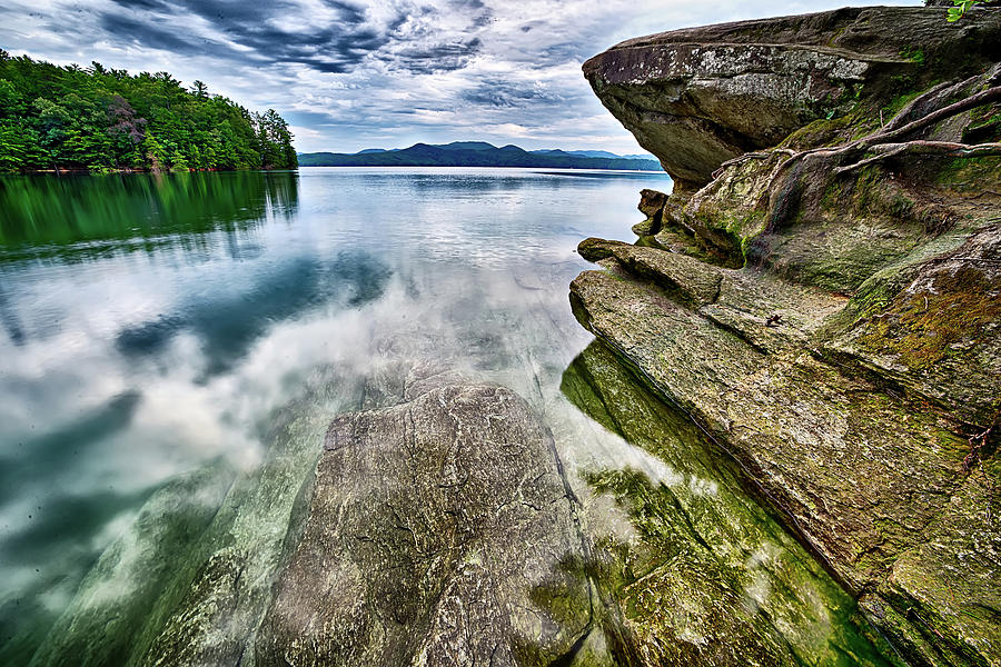 Beautiful Landscape Scenes At Lake Jocassee South Carolina #3 Photograph by Alex Grichenko