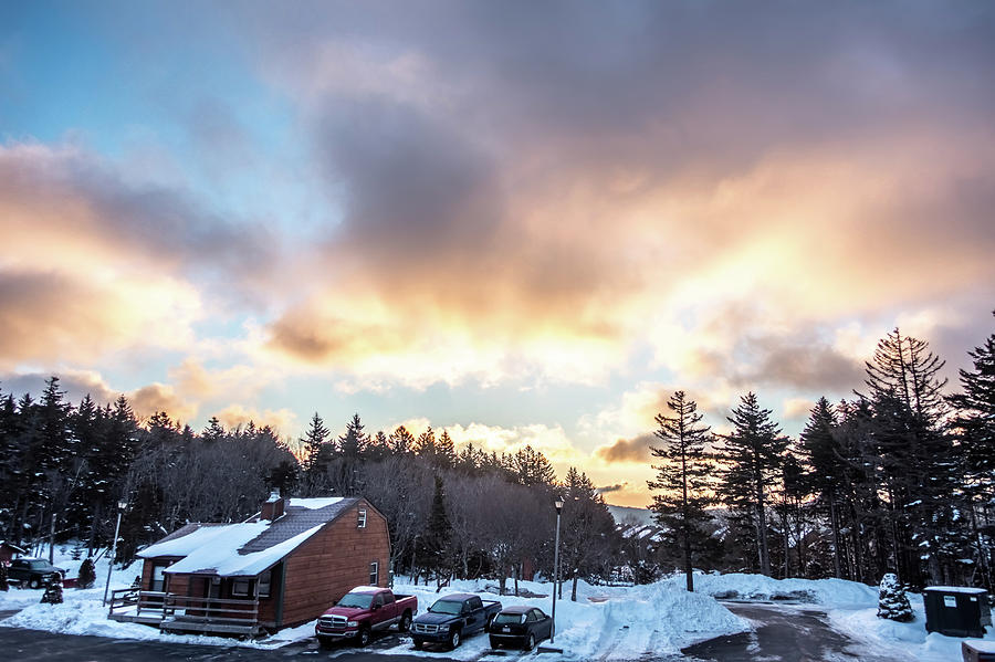 Beautiful Sunrise Over Horizon On Snowshoe Mountain West Virgini #3 Photograph by Alex Grichenko