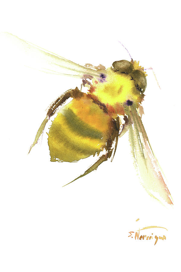 Bee #3 Painting by Suren Nersisyan