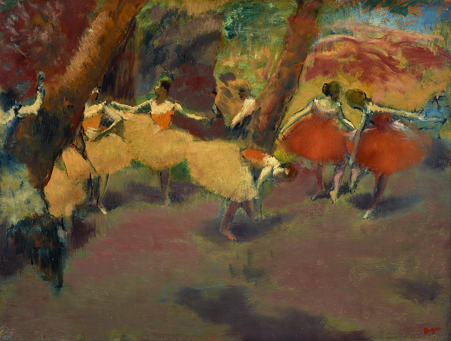 Before The Performance #3 Painting by Edgar Degas