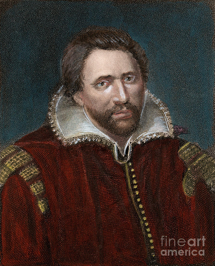 Portrait Drawing - Benjamin Jonson, 1572-1637 #3 by Granger