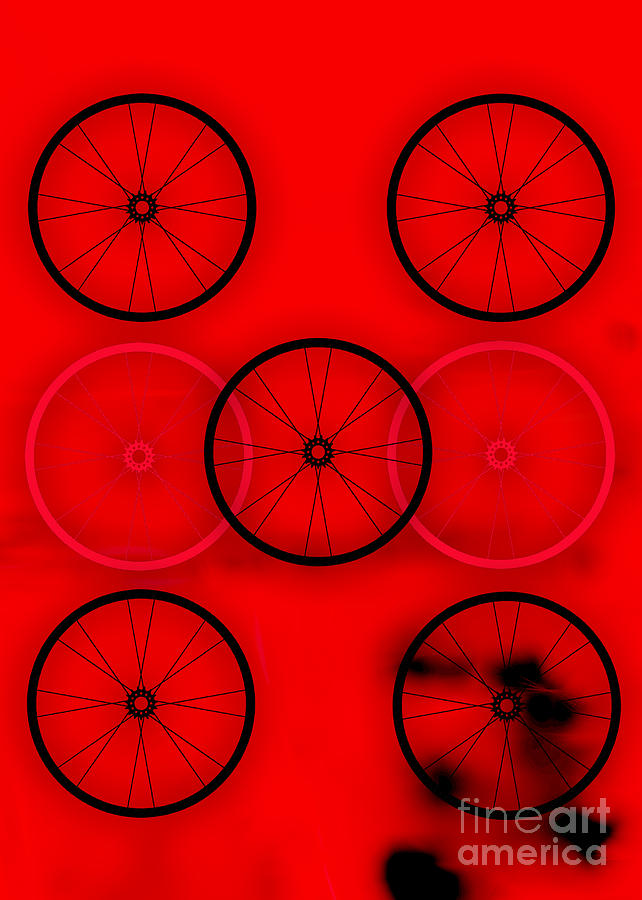 Bicycle Mixed Media - Bicycle Wheel Collection #3 by Marvin Blaine