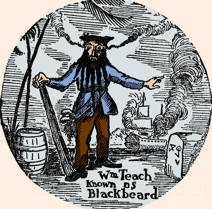 Blackbeard, Edward Teach, English Pirate #3 Photograph by Science Source