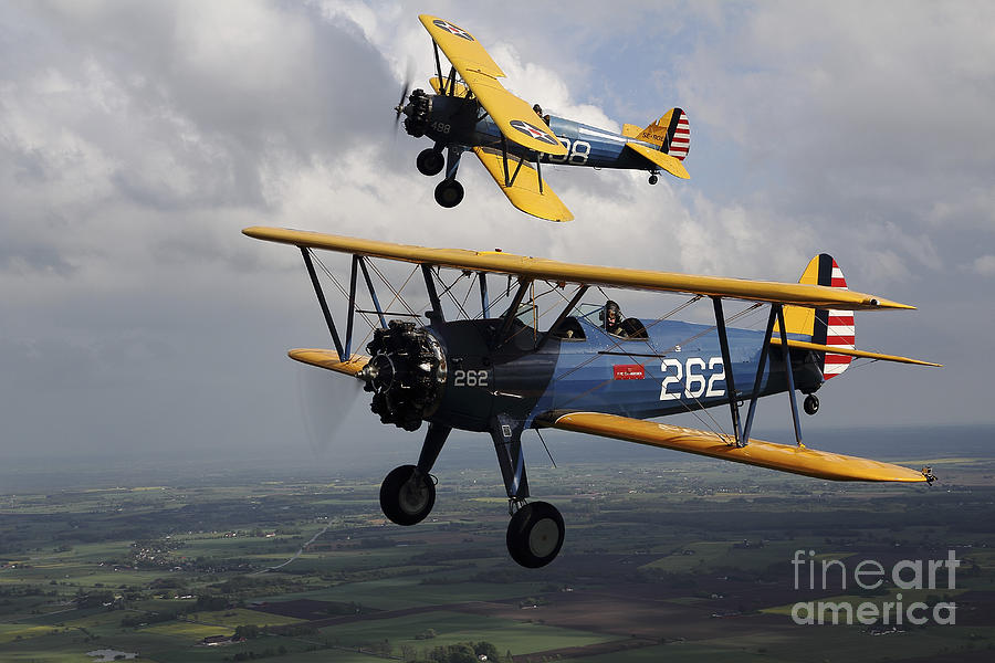 Boeing Stearman Model 75 Kaydet In U.s Photograph by Daniel Karlsson