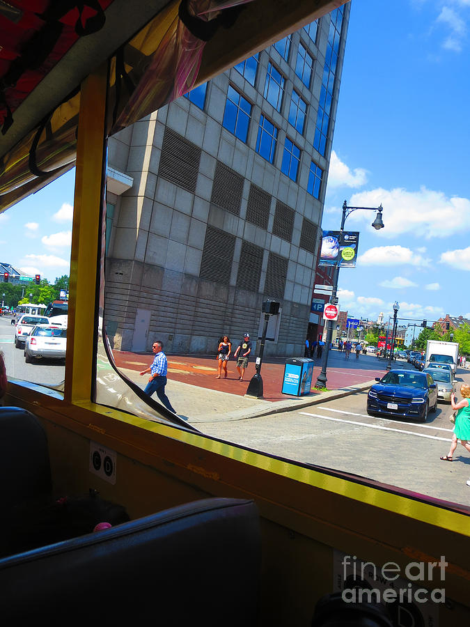 Boston City Bus Tour N Duck Tour On Lake Photography View Windows By Navinjoshi Fineartamerica Pixel Photograph