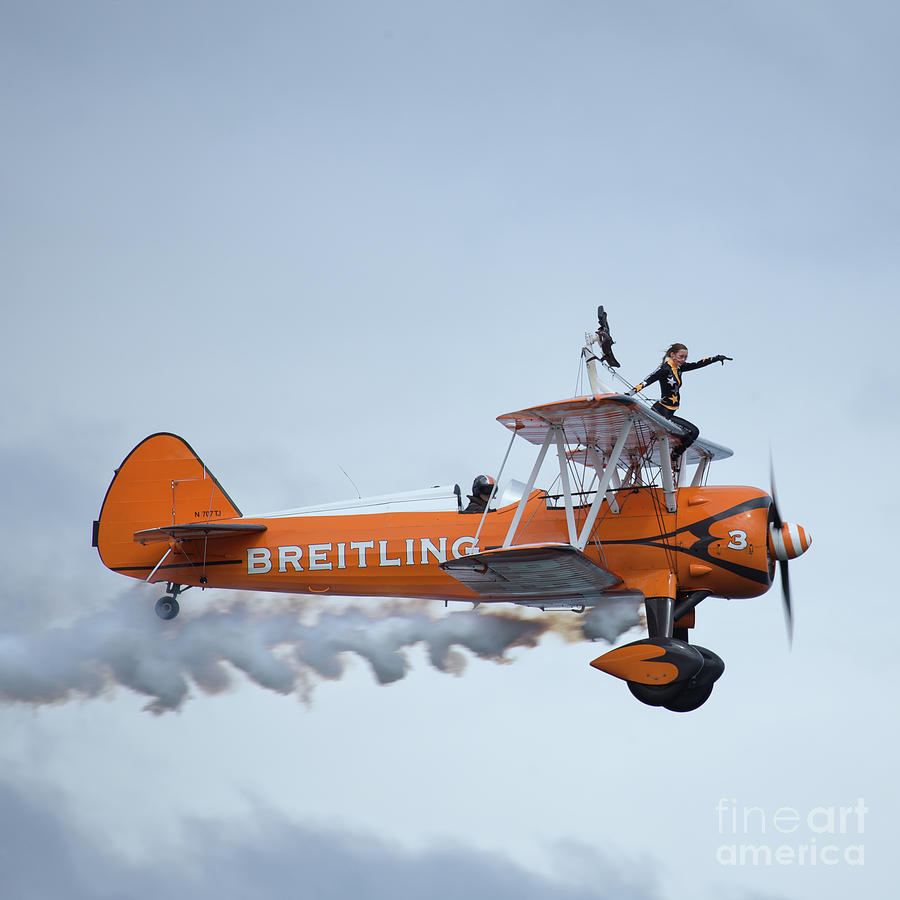 Boeing Photograph - Breitling Wing Walker #3 by Smart Aviation