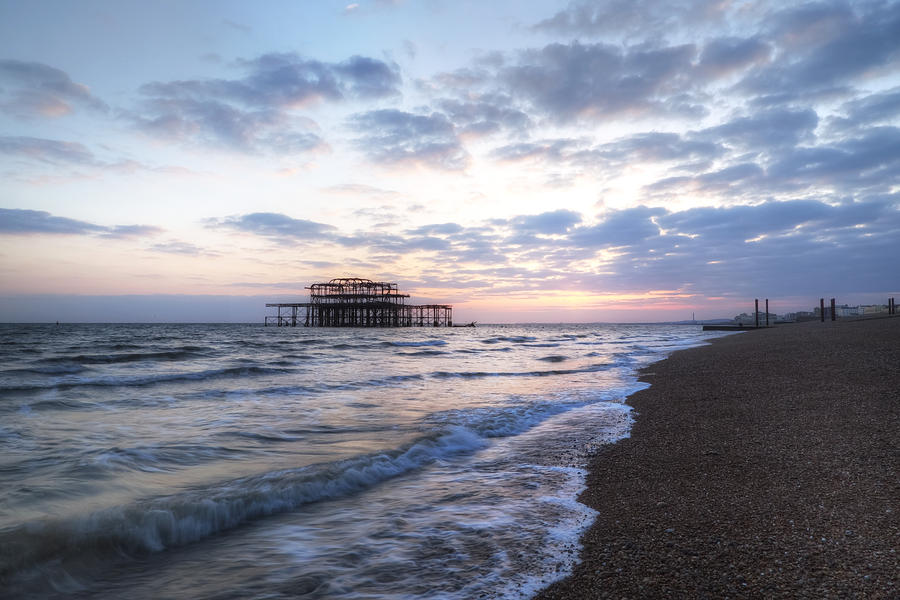 Sunset Photograph - Brighton #3 by Joana Kruse