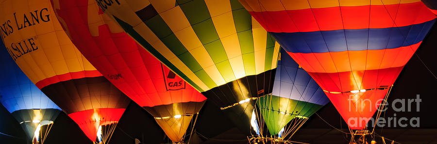 Bristol Balloon Fiesta - Night Glow #3 Photograph by Colin Rayner