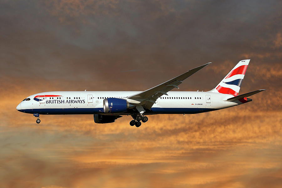 British Airways Photograph - British Airways Boeing 787-9 Dreamliner #3 by Smart Aviation