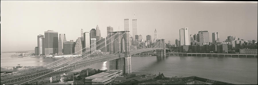 Brooklyn Bridge Photograph - Brooklyn Bridge Manhattan New York City #3 by Panoramic Images