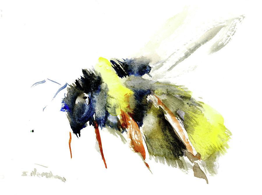 Bumblebee #3 Painting by Suren Nersisyan