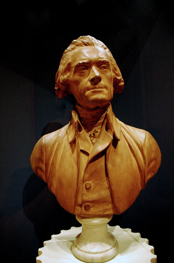 Bust of Thomas Jefferson  #3 Photograph by LeeAnn McLaneGoetz McLaneGoetzStudioLLCcom