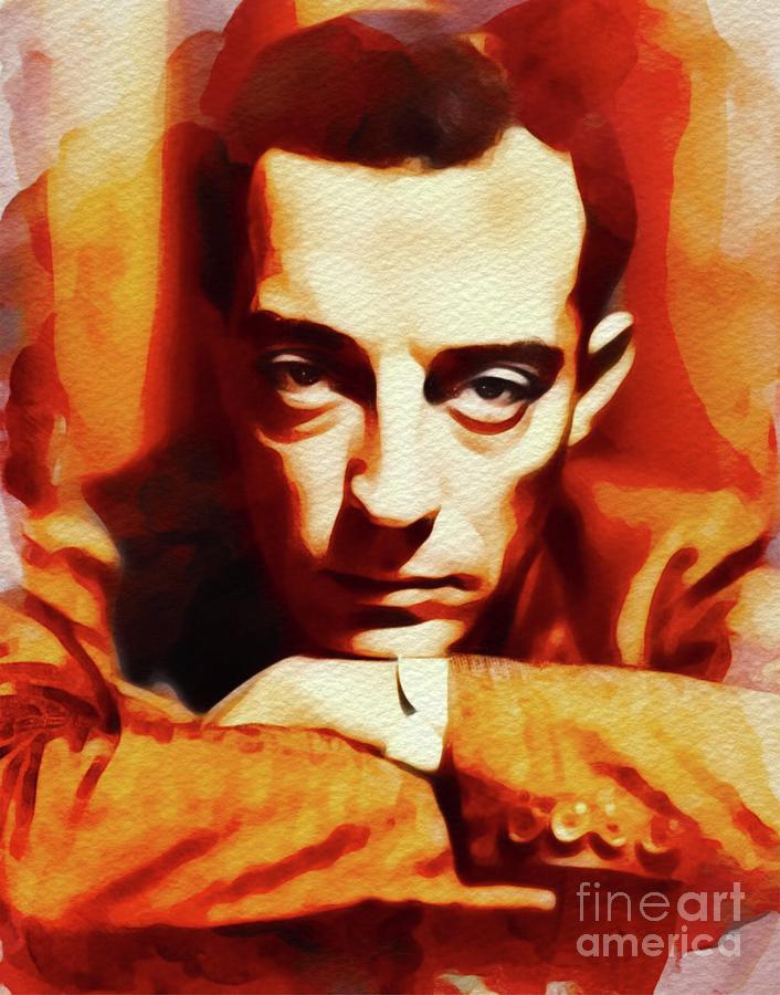 Buster Keaton, Hollywood Legend #3 Painting by Esoterica Art Agency