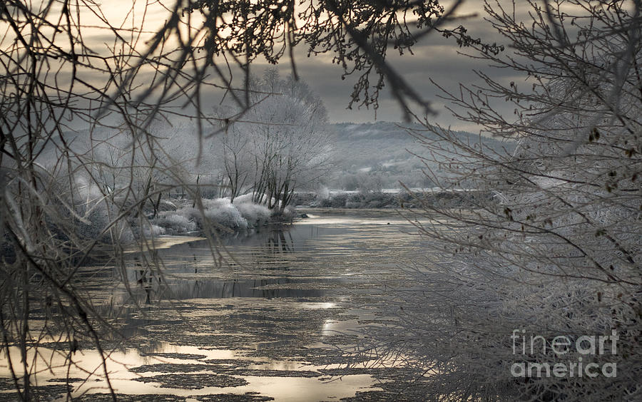 by the frozen river Wye #3 Photograph by Ang El