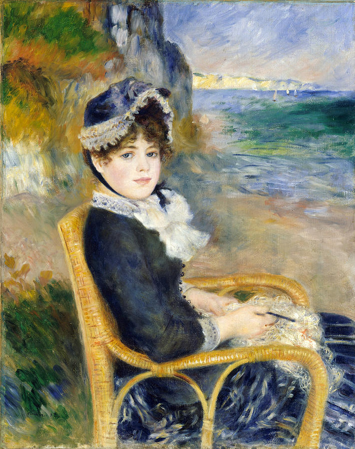 By the Seashore #6 Painting by Pierre-Auguste Renoir