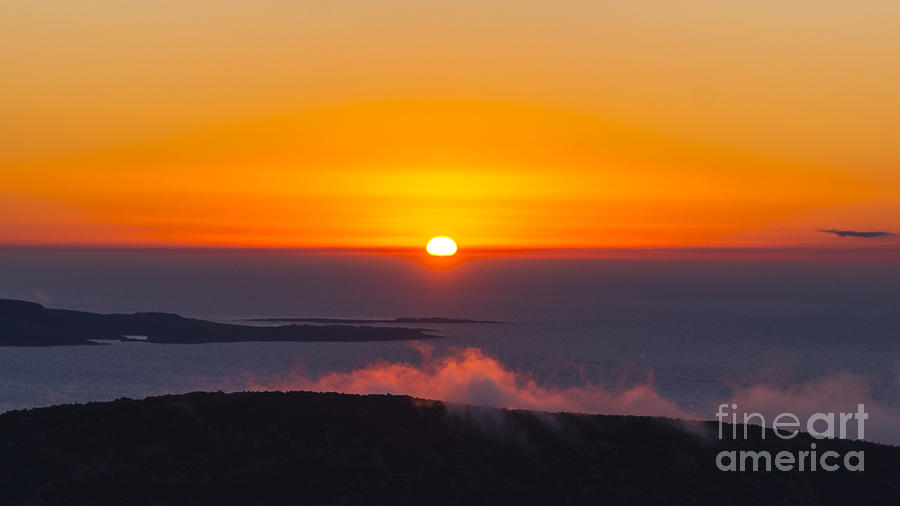 Cadillac Mountain Sunset.  #3 Photograph by New England Photography