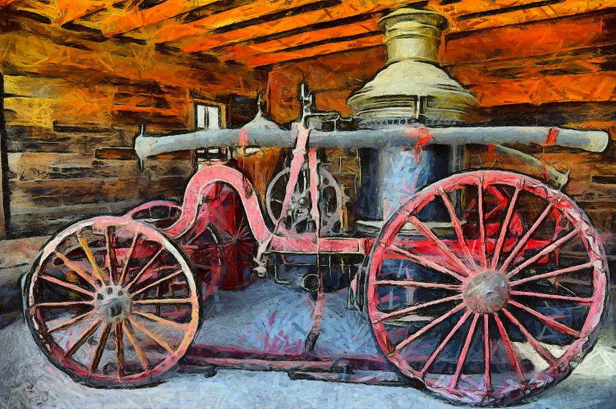 Calico Ghost Town Fire Engine #3 Photograph by Barbara Snyder