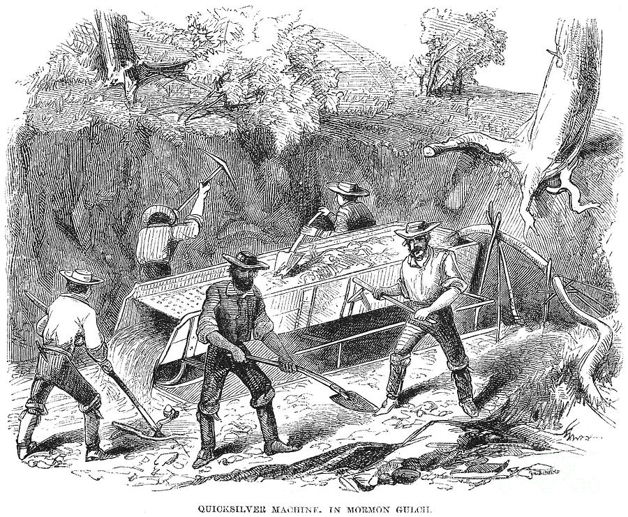 California Gold Rush, 1860 #3 Photograph by Granger