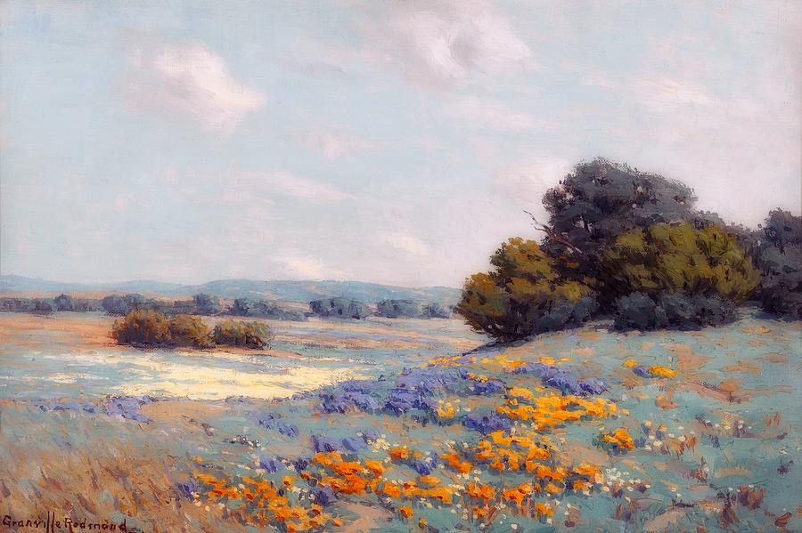 California Poppy Field #3 Painting by Mountain Dreams