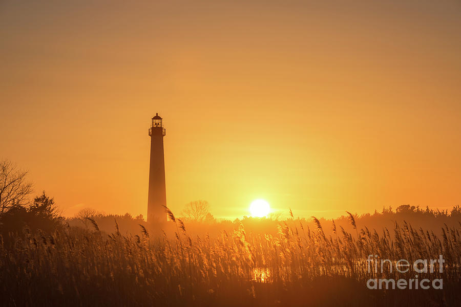 Cape May Lighthouse Sunset #3 Photograph by Michael Ver Sprill