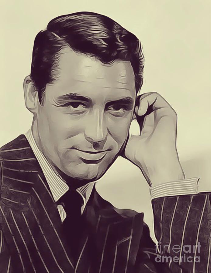 Cary Grant, Vintage Actor Digital Art