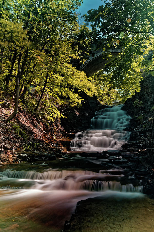 Cascadilla Gorge Falls #3 Photograph by Doolittle Photography and Art