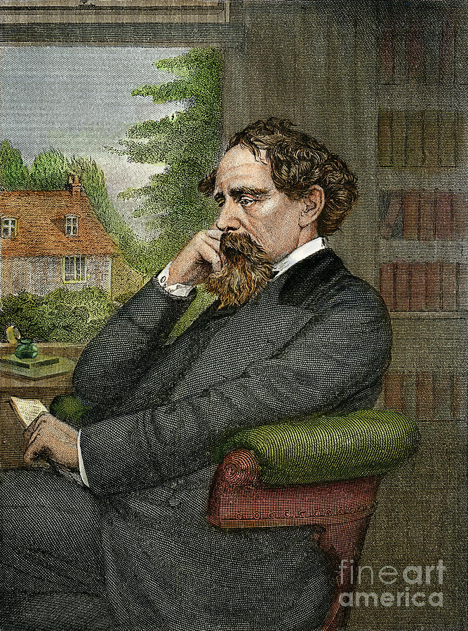 Charles Dickens #3 Drawing by Granger