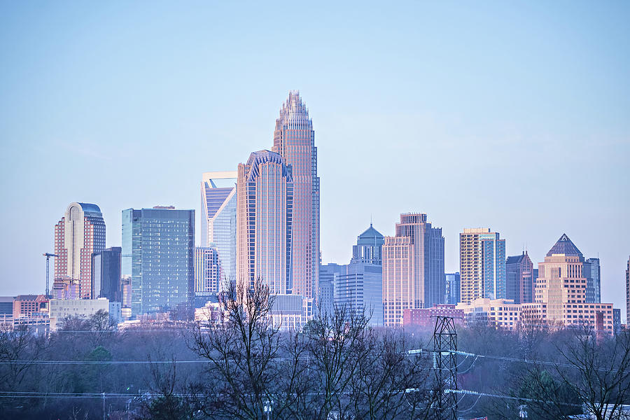 Charlotte north carolina city skyline and downtown  #3 Photograph by Alex Grichenko