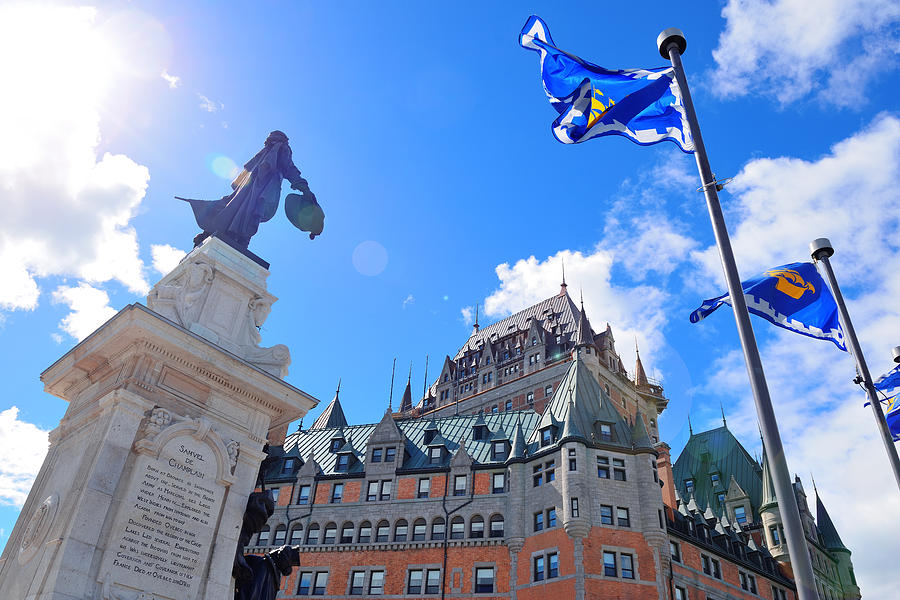 Chateau Frontenac in the day  #3 Photograph by Songquan Deng