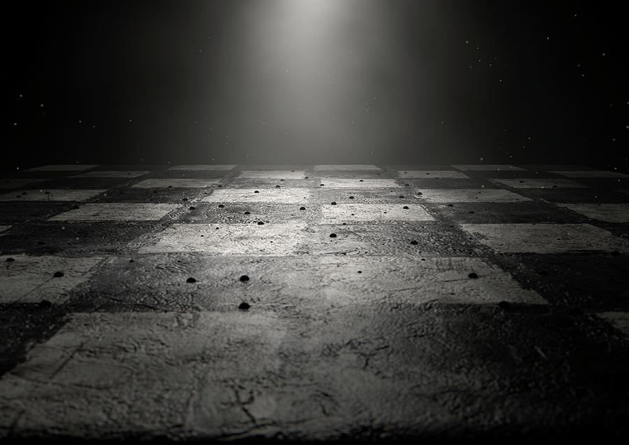 Chess Digital Art - Chessboard Dark #3 by Allan Swart