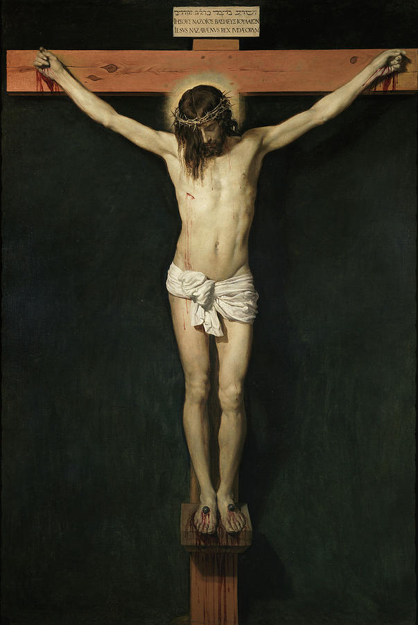 Christ on the Cross #3 Painting by Diego Velazquez