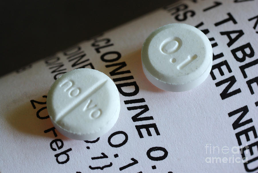 Clonidine 0.1 Mg Pills #3 Photograph by Scimat