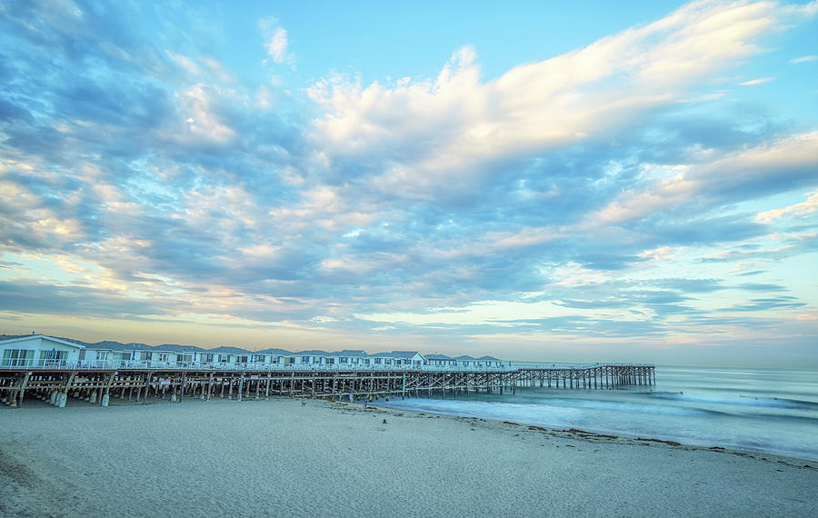 Cloud Cover Over Crystal Pier Photograph by Joseph S Giacalone