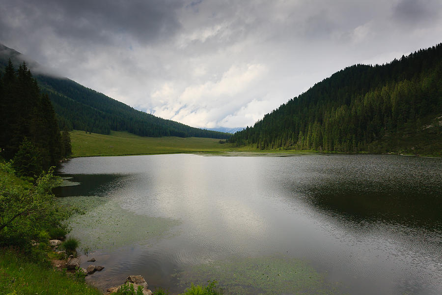 Cloudy lake panorama Photograph by Davide Guidolin - Fine Art America