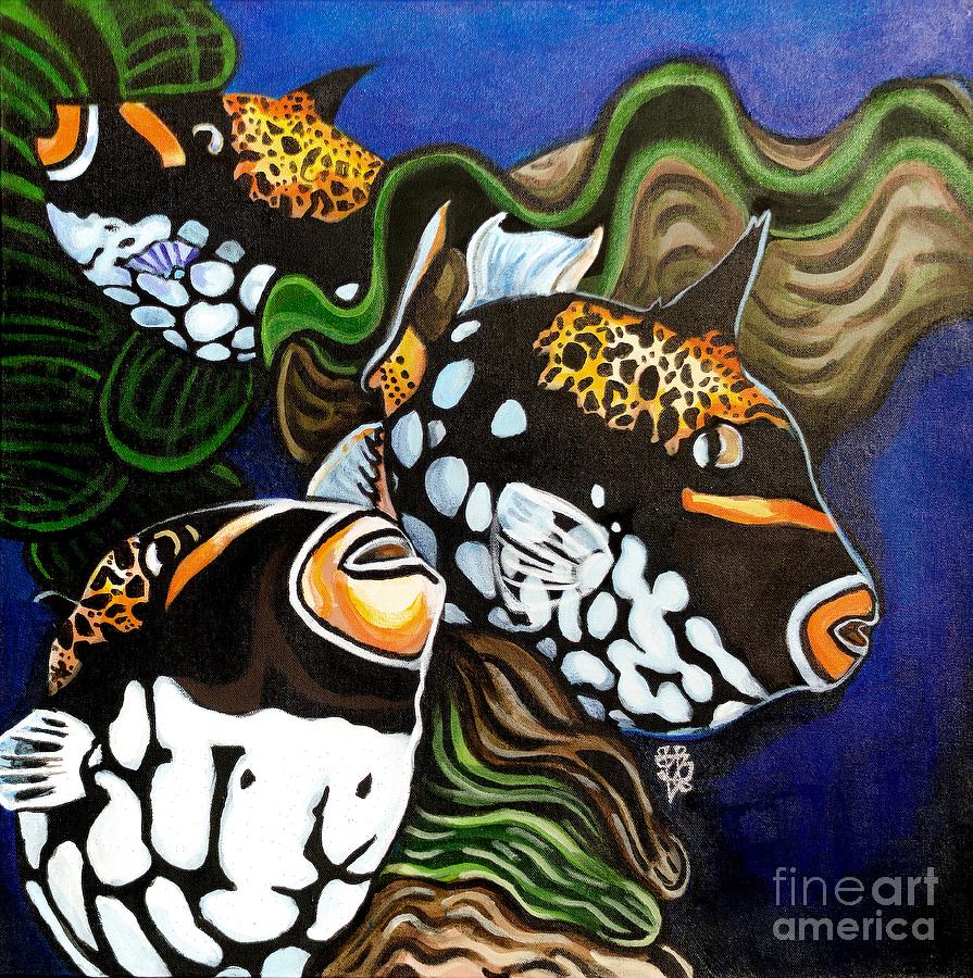 triggerfish painting