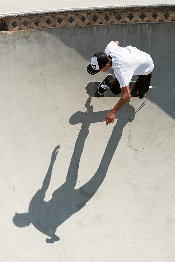 Colombian Skater Cris Arevalo at Pala Skatepark San Diego Califo #3 Photograph by Adam Rainoff