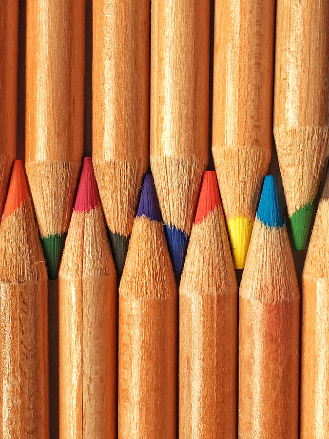 Colored pencils #3 Photograph by Paulo Goncalves
