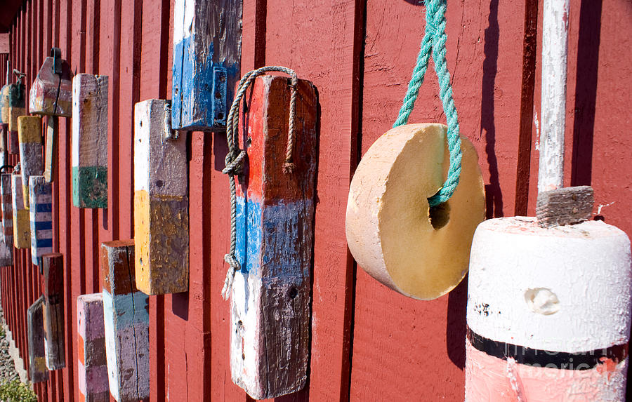 Colorful Fishing Buoys #3 Photograph by Anthony Totah