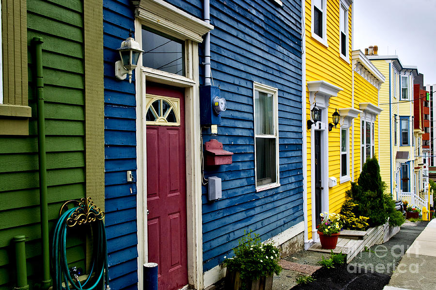 Colorful Houses In St. Johns 4 Photograph