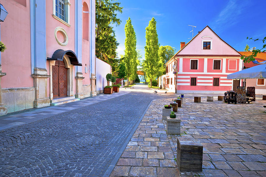 Colorful street of baroque town Varazdin view #3 Photograph by Brch Photography