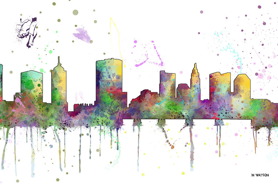 Columbus Ohio Skyline #3 Digital Art by Marlene Watson
