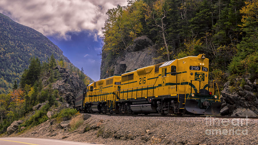 Conway Scenic Railroad Notch Train. #1 Photograph by New England Photography
