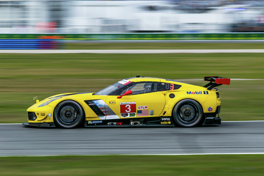 3 Corvette C7R Rolex 24 At Daytona 2017 3 Photograph by Adam DeAnda