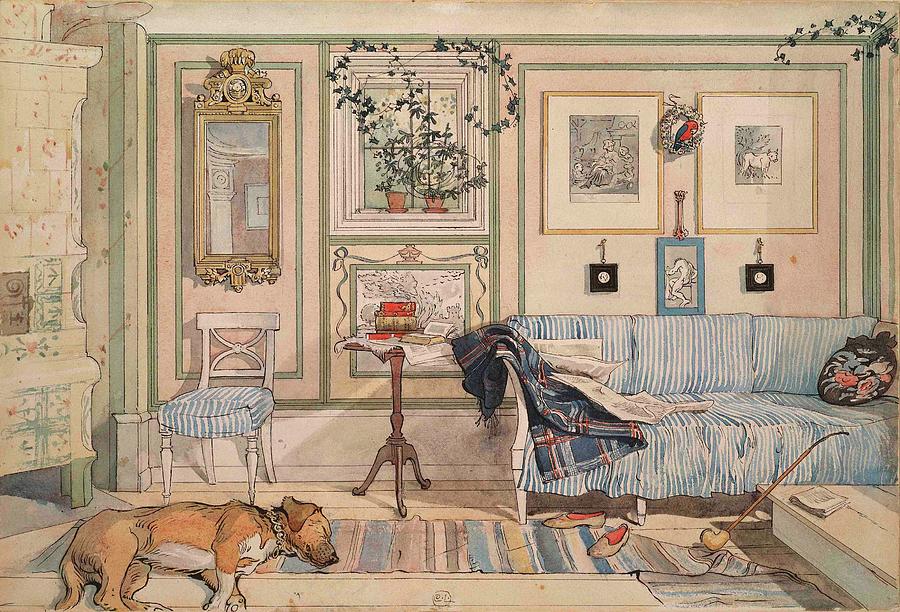 Cosy Corner #3 Painting by Carl Larsson
