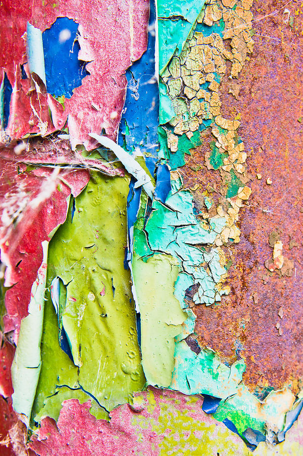 Vintage Photograph - Cracked paint #3 by Tom Gowanlock