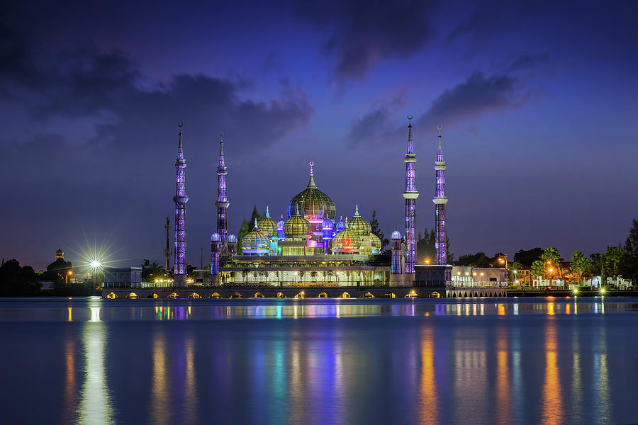Architecture Photograph - Crystal mosque #3 by Anek Suwannaphoom