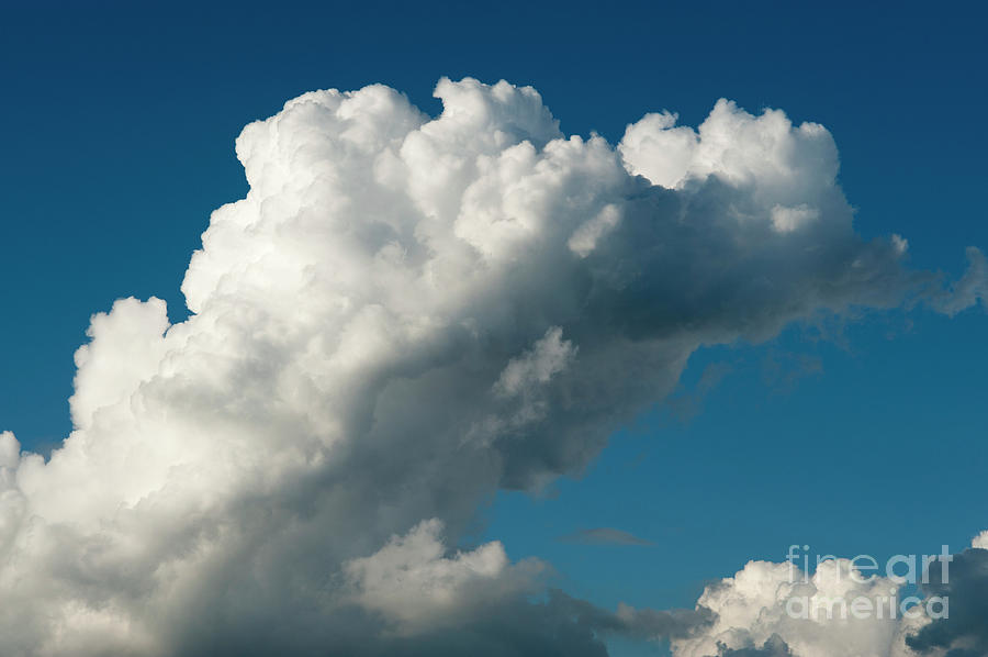 Cumulus clouds with Vertical Growth #4 Photograph by Jim Corwin